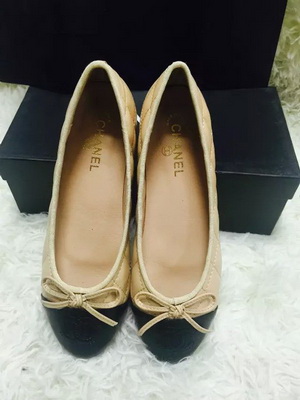 CHANEL Shallow mouth flat shoes Women--119